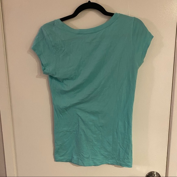 ❌SOLD! Active Basic Light Green Short Sleeve Tee Shirt - Picture 3 of 5